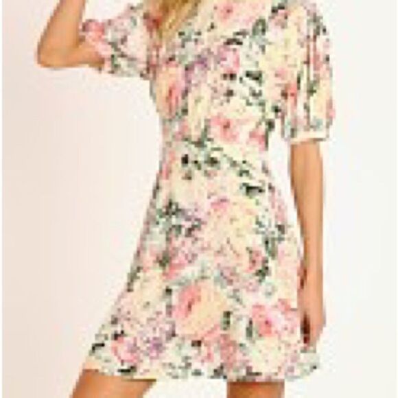 Faithful The Brand | Sidonie Mini Dress Venissa Floral Yellow Size 2 XS - Picture 3 of 10